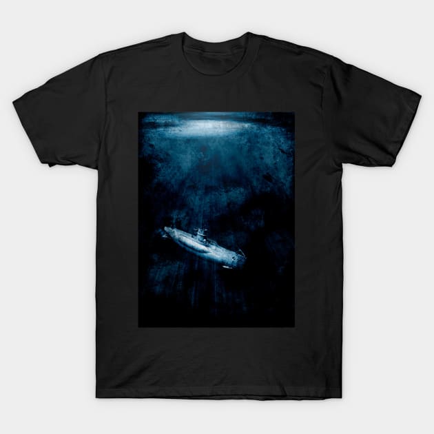 U-Boat traveling underwater T-Shirt by Pitmatic